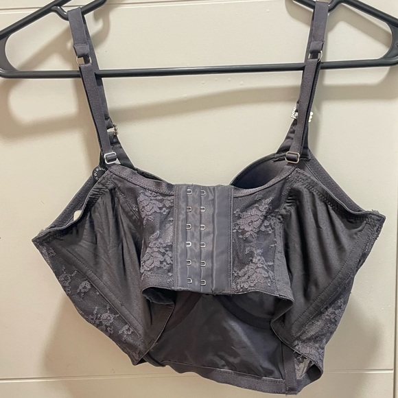 Dark Grey Lace Longline Bra *brand new* - Picture 3 of 4